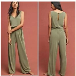 Anthropologie one piece wide leg pant romper xs